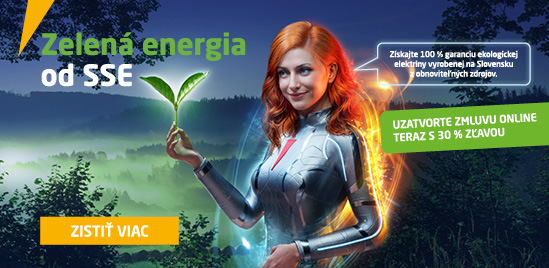 Zelená energia od SSE - Uzatvorte zmluvu online s 30 % zľavou - Zistiť viac