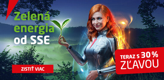 Zelená energia od SSE - Uzatvorte zmluvu online s 30 % zľavou - Zistiť viac