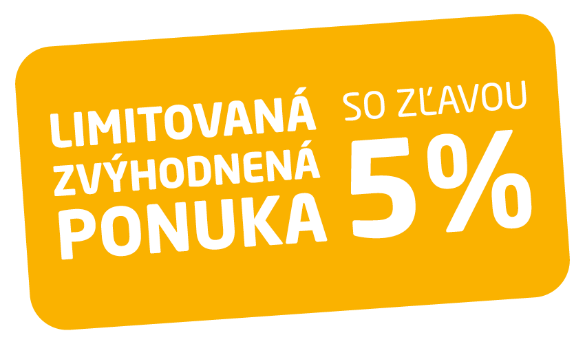 Limitovaná zvýhodnená ponuka so zľavou 5 %