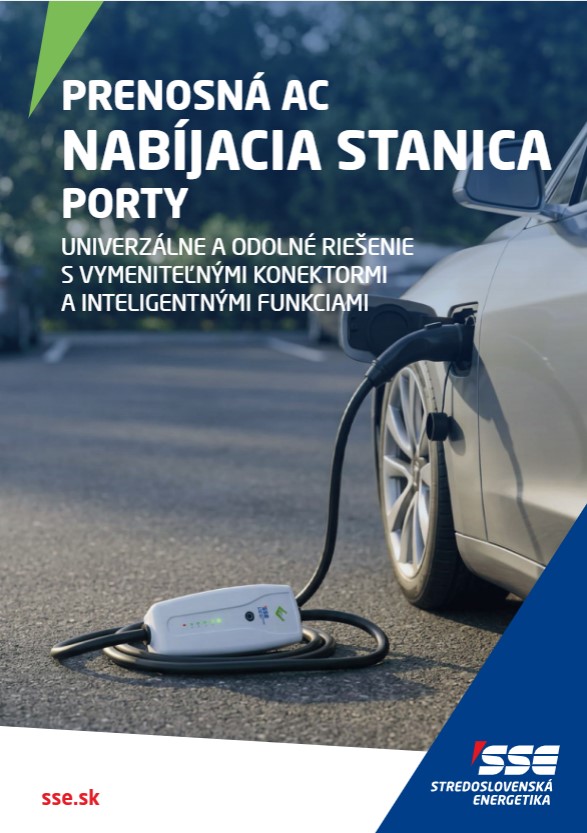 Listovateľný leták Prenosná AC nabíjacia stanica Porty